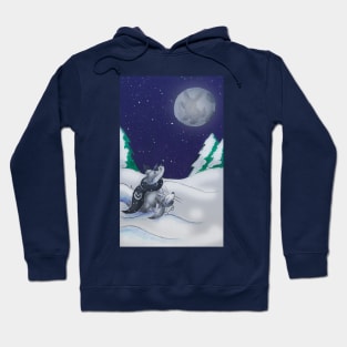 Moon Rabbit Night Hoodie